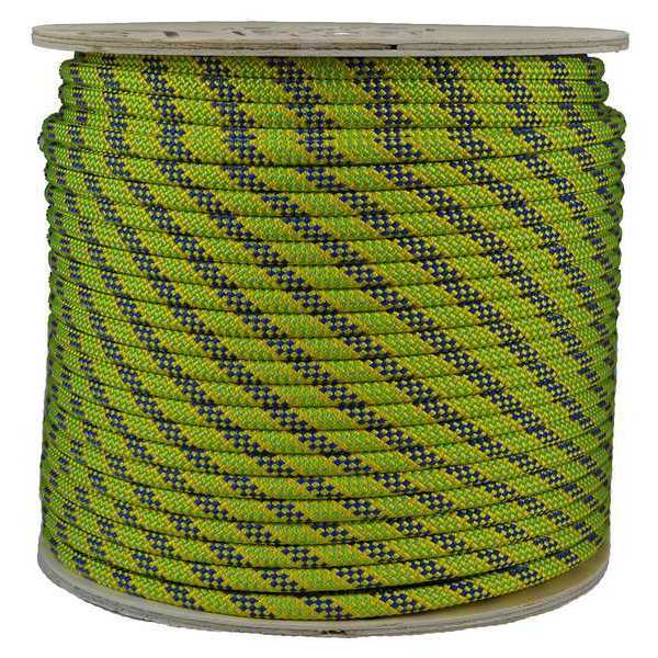 Climbing Rope, PES, 1/2 In. dia., 150 ft. L