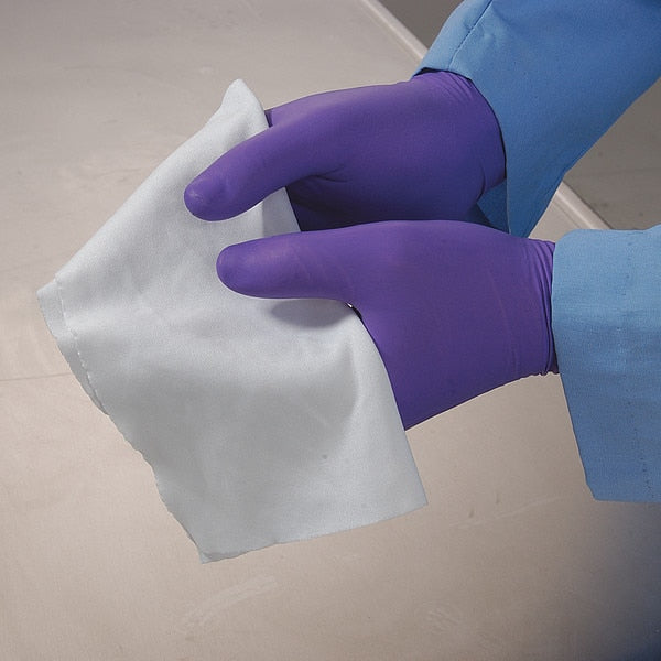 Dry Wipe, White, Pack, Polyester, 1 PK, 75 Wipes, 12 in x 12 in