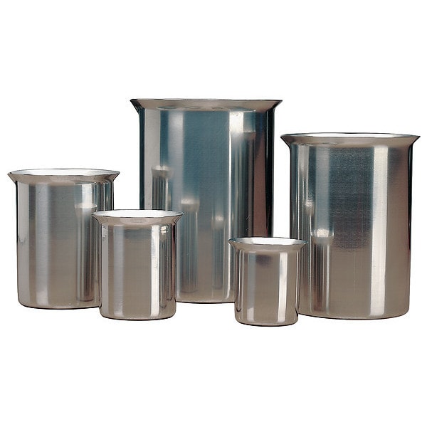Rolled Beaker, 4-1/4 qt., Stainless Steel
