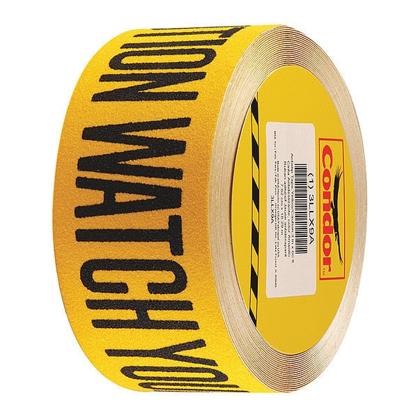 Anti-Slip Tape, Black/Yellow, 3in x 60 ft.