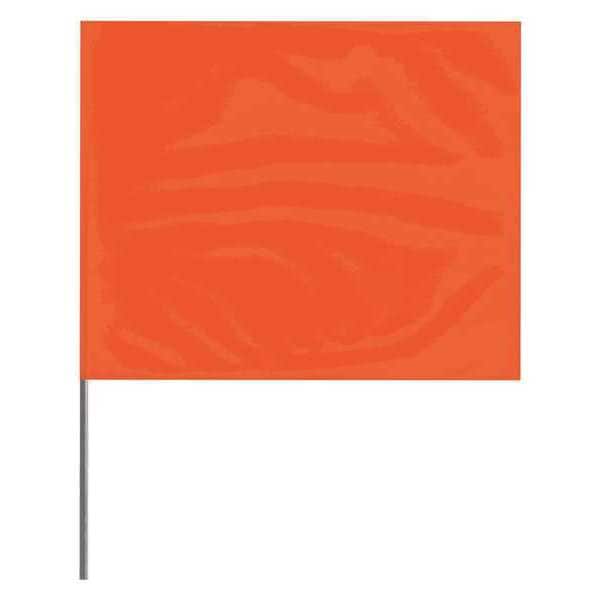 Marking Flag, Orange, Blank, PVC, PK100
