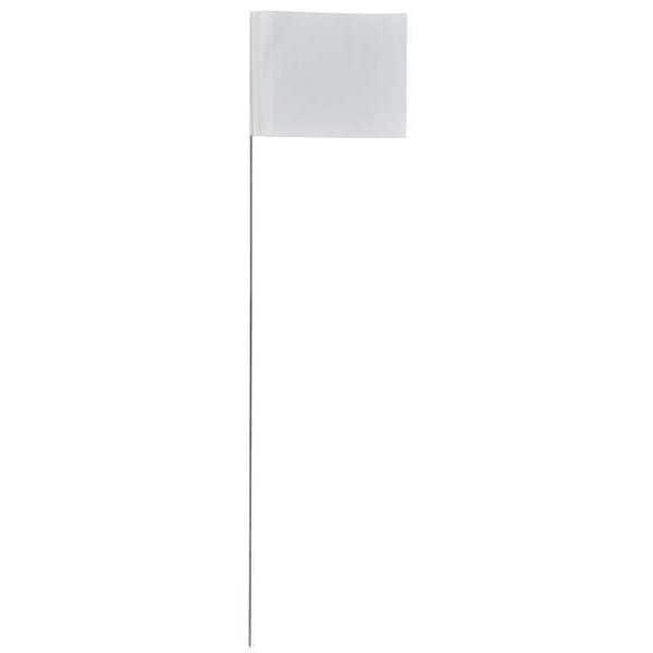 Marking Flag, White, Blank, PVC, PK100
