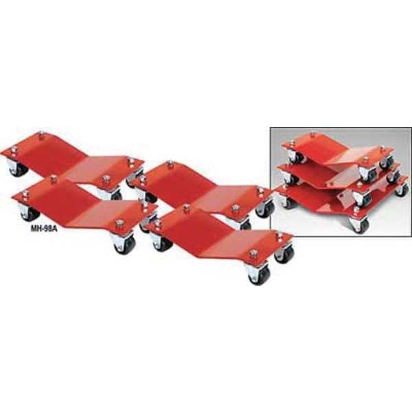 Car Dollies, 16 x 16 In, 6000 Lb, PK4
