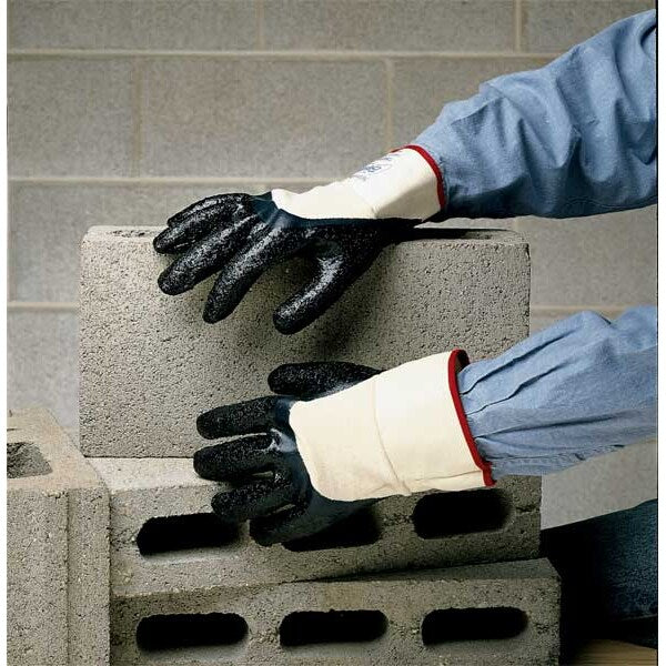 Cut Resistant Coated Gloves, 2 Cut Level, Nitrile, L, 1 PR