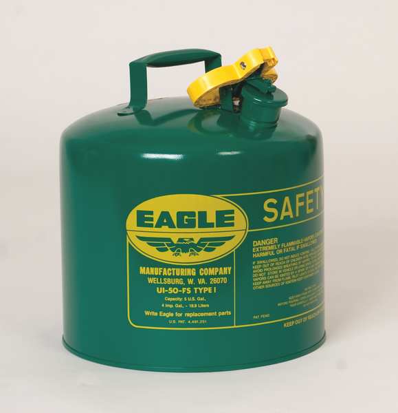2 gal. Green Galvanized steel Type I Safety Can for Oil
