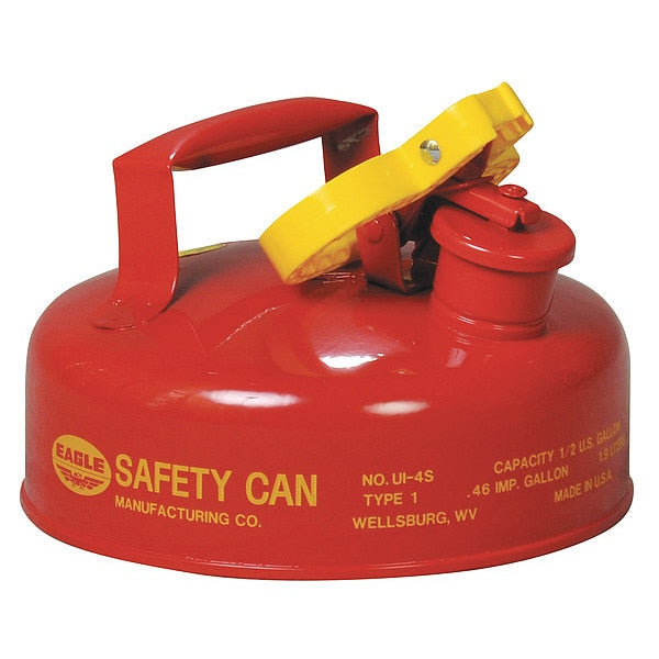 2 qt. Red Galvanized steel Type I Safety Can for Flammables