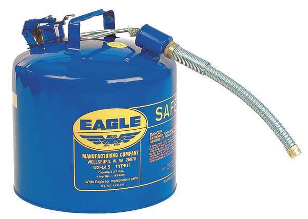 5 gal. Blue Galvanized steel Type II Safety Can for Kerosene