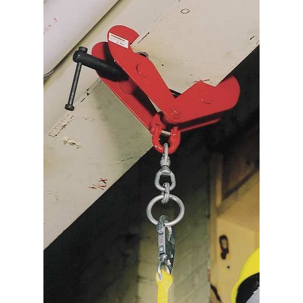 Beam Clamp, Up to 9 In L, Steel