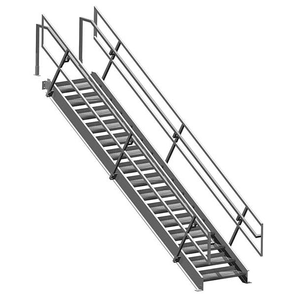 Mezzanine Stair Unit, Assembled, H 110 In