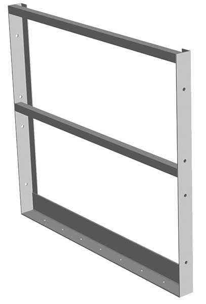 Guard Rail, H 42 In, W 3 3/4 Ft, L 4 Ft