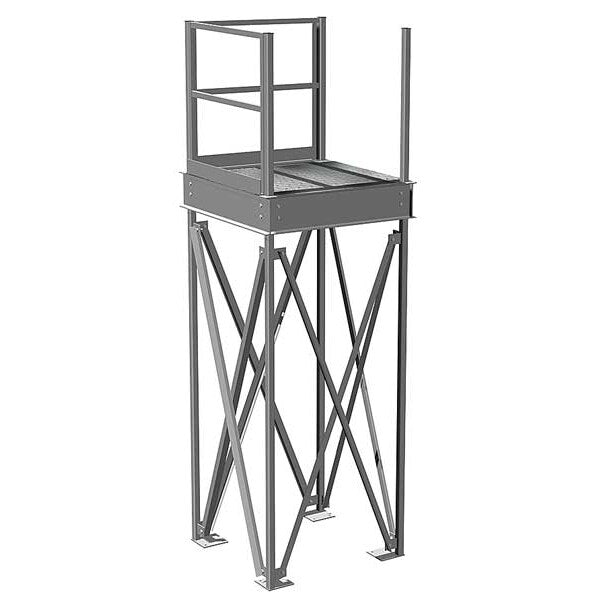 Mezzanine Landing, H 110 In, W 4 Ft, L 4 Ft