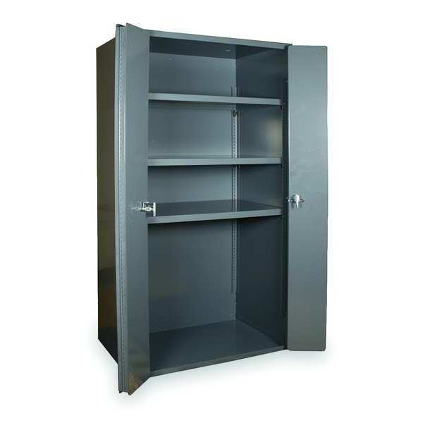 14 ga. ga. Steel Storage Cabinet, 36 in W, 72 in H, Stationary
