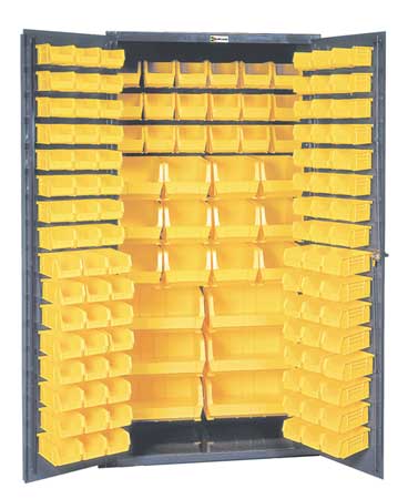 Extra-Heavy Duty Bin Cabinet, 36 in W, 72 in H, 24
