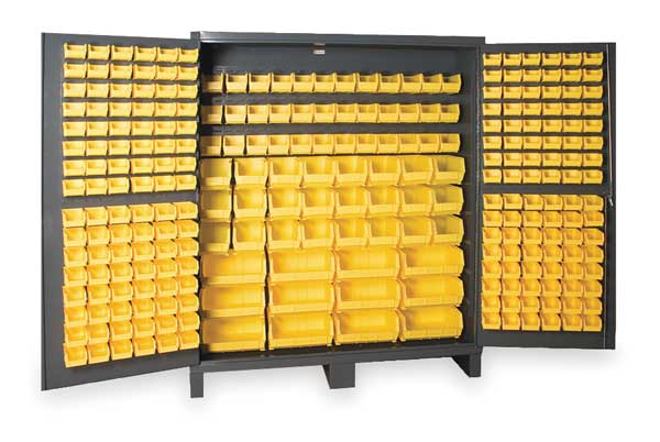 Extra-Heavy Duty Bin Cabinet, 72 in W, 84 in H, 24