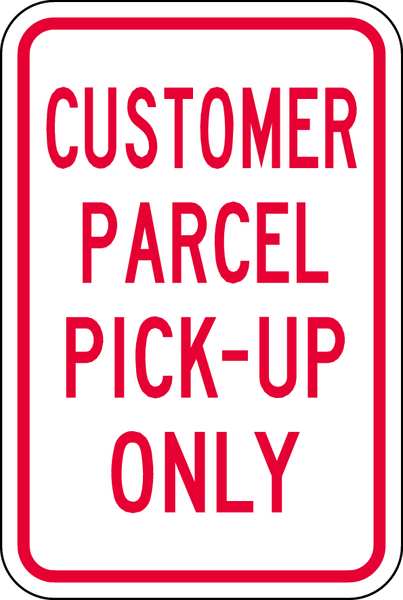 Pickup & Dropoff No Parking Sign, 18