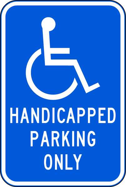 Handicapped Parking Only Sign, 18