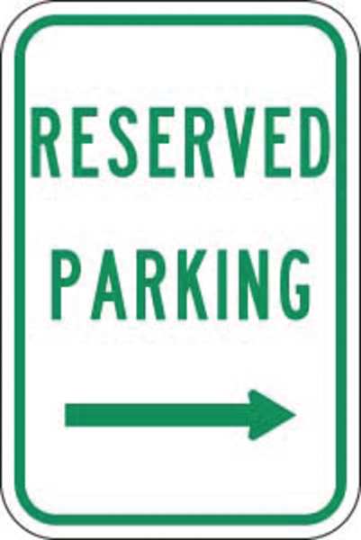 Reserved Parking Sign, 18
