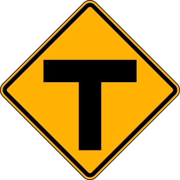 Street Ends Traffic Sign, 24 in Height, 24 in Width, Aluminum, Diamond, No Text