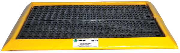 Drum Spill Containment Pallet, 24 gal Spill Capacity, 4 Drum