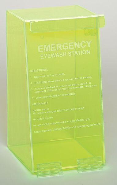 Eyewash Station in Fluorescent Green