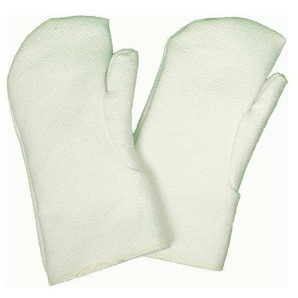 Heat Resistant Gloves, White, Zetex, PR