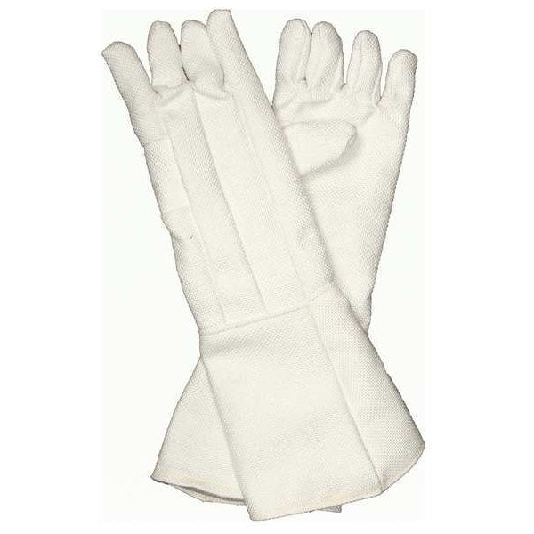 Heat Resistant Gloves, White, Zetex, PR