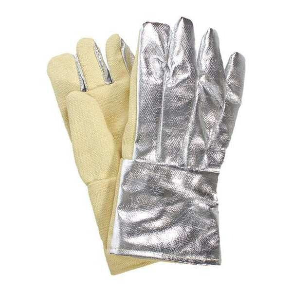 Heat Resist. Gloves, Slvr/Ylw, Univ., PR