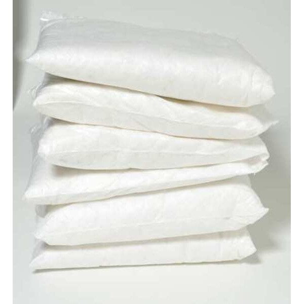 Sorbents, 39 gal. Non Aggressive Absorbed, White, Polypropylene, 12 PK