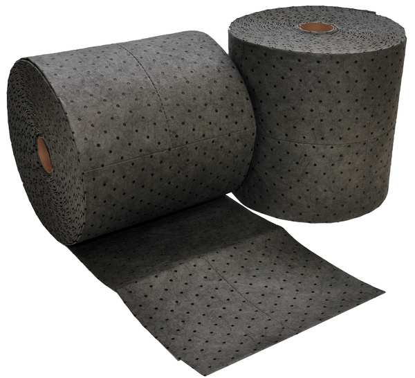Sorbents, 50 gal. Universal Absorbed, Gray, Polypropylene, 2 PK