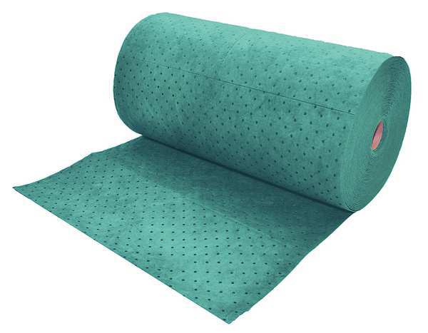 Sorbents, 64 gal/pk, Universal Absorbed, Green, Polypropylene