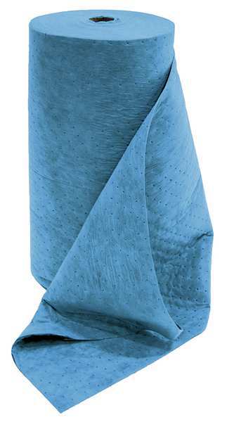 Sorbents, 66 gal. Oil Absorbed, Blue, Polypropylene