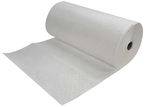 Sorbents, 58 gal. Oil Absorbed, White, Polypropylene