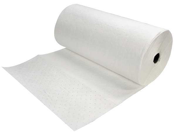 Sorbents, 64 gal/pk, Oil Absorbed, White, Polypropylene