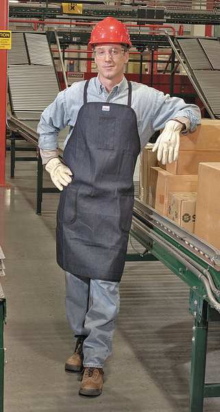 Bib Apron, Denim, 30