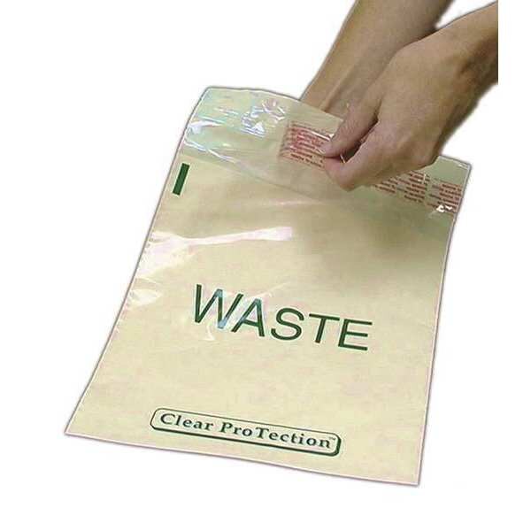 Biohazard Bags, 0.5 gal., White, PK100