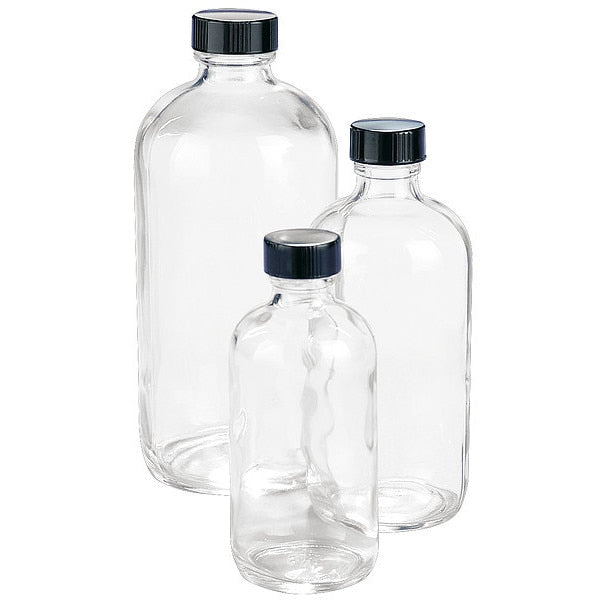 Boston Bottle, Clear, PK12