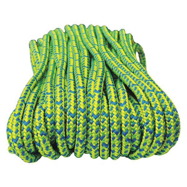 Climbing Rope, PES, 1/2 In. dia., 120 ft. L