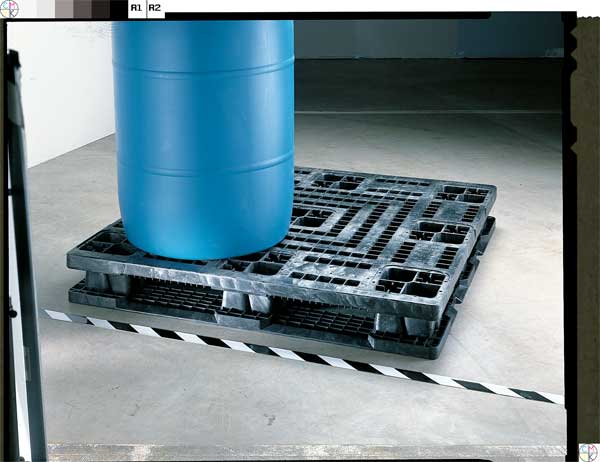 Partially Recycled High Density Polyethylene Pallet, 48 in L, 48 in W, 5 1/8 in H