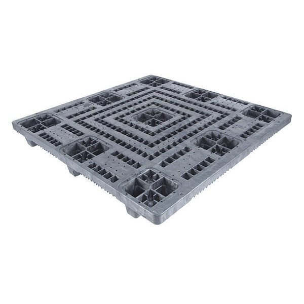 Recycled High Density Polyethylene Pallet, 48 in L, 48 in W, 5 7/8 in H