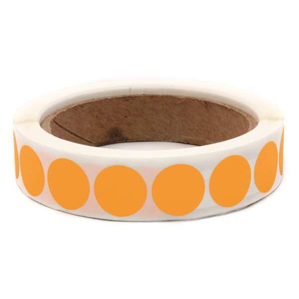 Blank Dot Label Orange 3/4