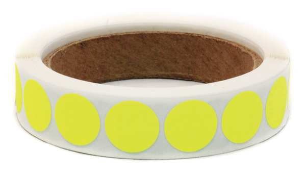 Blank Dot Label Yellow 3/4