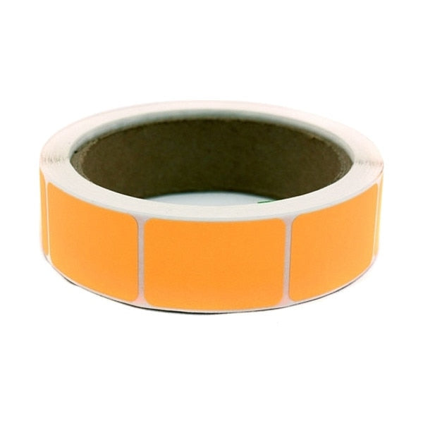 Blank Square Label Orange 1