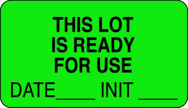 Laboratory Label, 1-3/4 In. W, PK1000, 141457
