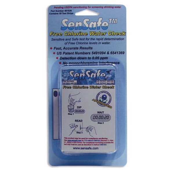 Test Strips, Free Chlorine, 0-6ppm, PK30
