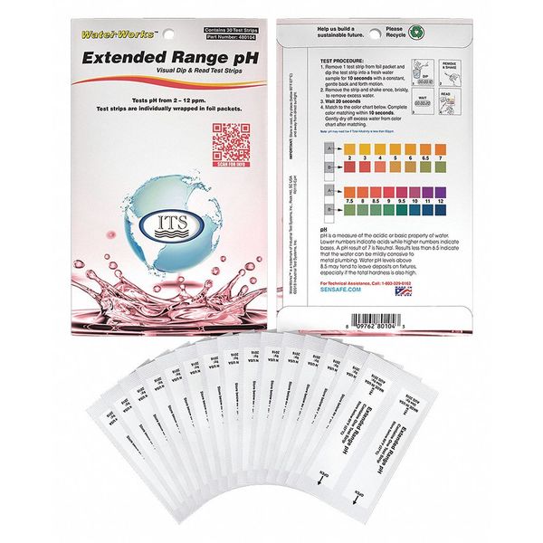 Test Strips, pH, 2-12, PK30