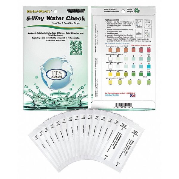 Test Strips, 5 Kit Waterworks, PK30