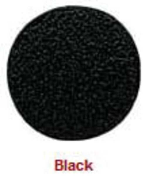 Self-Adhesive Screw Cap, 9/16 in Dia, Black, PVC 53 PK