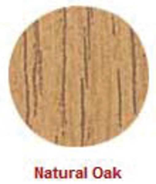 Round Poke Self-Adhesive Screw Cap, 9/16 in Dia, Oak, Wood Plain, 52 PK
