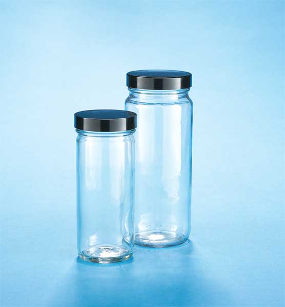 Straight-Sided Tall Glass Jar, PK24