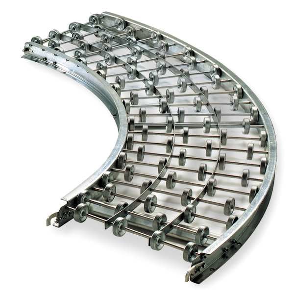 Skatewheel Conveyor, 45 Curve, 12in. W